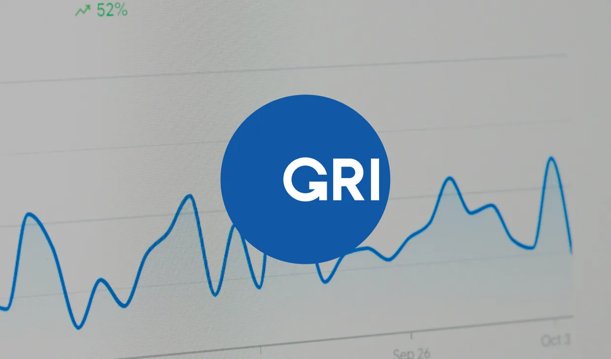 GRI logo and graph